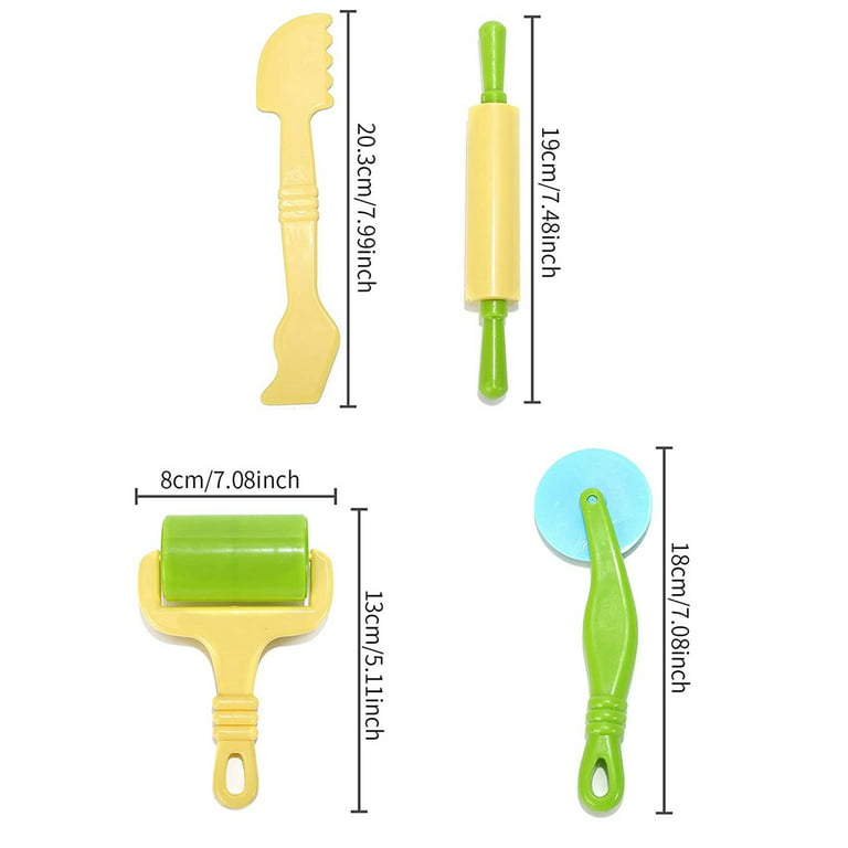  School Smart Plastic Dough Tools - Set of 5