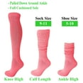 thumbnail image 7 of Women Cotton Slouch Socks 3 Pairs Shoe Size 5-10 (Brown-Beige-White), 7 of 7