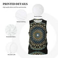 thumbnail image 6 of Gaeub Dot Mandala Men's Mesh Basketball Jersey, Quick-Drying Sleeveless Top S-4XL, Loose Muscle Tank Top -4X-Large, 6 of 9