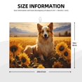thumbnail image 2 of Fotbe Pastoral Sunflower Corgi Alfombrilla de Secado para Cocina con Estampado, 18x24 Pulgadas, 2 of 7