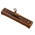 thumbnail image 3 of CUTICATE Burner Holder Stick Stand Carved Table Centerpiece Lying Censer Box for Office Living Room Temple Deer Copper, 3 of 8