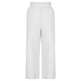 thumbnail image 5 of Kiplyki Trendy Pants for Women Solid Buttons and Linen Loose Trouser Wide Leg Pants, 5 of 7