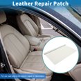 thumbnail image 2 of Unique Bargains Self Adhesive Leather Repair Patch Strong Stickiness Leather Repair Tape Faux Leather1 Pcs White 39" x 26.7", 2 of 7