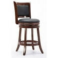 thumbnail image 2 of Home Square Augusta 24" Swivel Counter Stool in Cherry - Set of 3, 2 of 10
