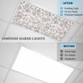 thumbnail image 4 of Farmhouse Grey Fluorescent Light Covers, Vintage Flower Leaf Botanical Plant Magnetic Light Covers for Ceiling Lights, Fluorescent Ceiling Shade Filters for Classroom Bedroom Office 4x2Ft x 2PCS, 4 of 8