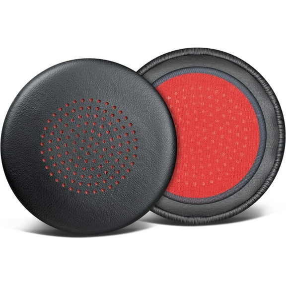 SOULWIT Replacement Earpads for LEVN LE-HS013 Superior/LE-HS016 V3/LE-HS016 Superior/CT002 Superior Headphones, Ear Pads Cushions with Softer Protein Leather, High-Density Foam - Black
