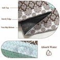 thumbnail image 6 of Boho Geometric Bathroom Mats 2x3 FT, Non Slip Small Kitchen Mat, Turquoise Green Brown Tribal Stripes Washable Soft Backed Front Door Throw Rugs Non-Shedding Indoor Outdoor Doormat for Entryway Sink, 6 of 8