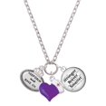 thumbnail image 1 of Delight Jewelry Keep Calm and Bake On - Purple Heart Nurse Strong Zoe Necklace, 1 of 4