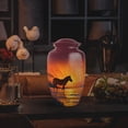 thumbnail image 5 of Yatskia Sunset Zebra Urns for Human Ashes Adult Brother and Sister, Large Burial Urn for Ashes Adult Male, Small Memorial Keepsake Urn for Adult Ash, (Classic 10 Inch and 3 Inch), 5 of 8