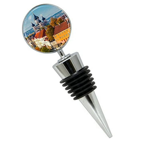 Tallinn Estonia Wine Bottle Stopper In Gift Box, Perfect For House Warming Gift