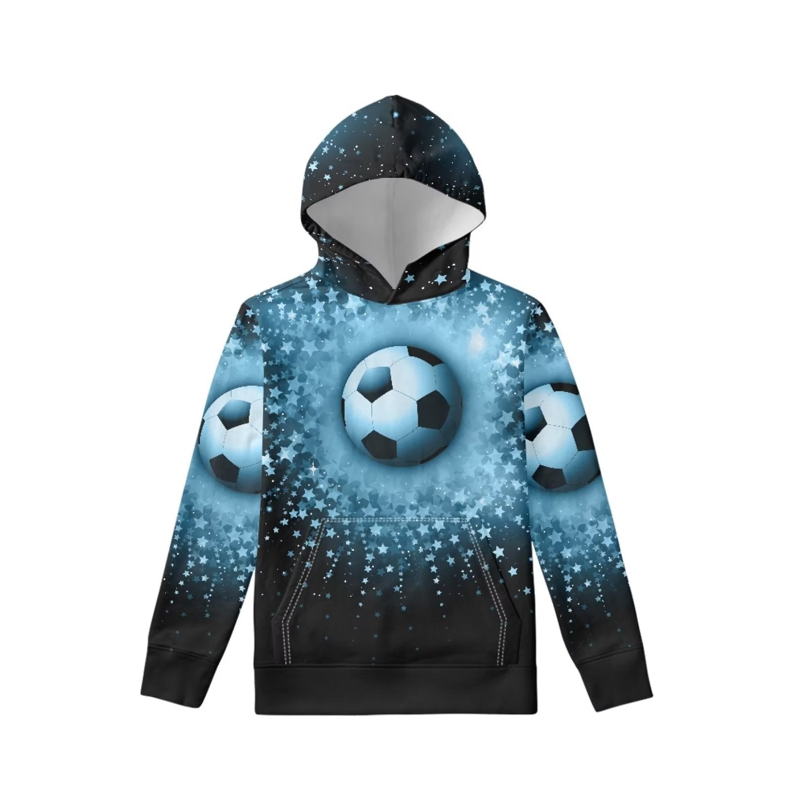 FKELYI Soccer and Star Sports Hoodie for Youth Boys Size 14 16