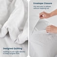 thumbnail image 2 of Sleep Zone Queen Washed Comforter Set, 3 Pieces Lightweight Breathable Fluffy Bedding Set, White, 2 of 6