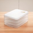thumbnail image 4 of TIMIFIS A Storage Food Storage Containers Dumpling Organizer Transparent Food Storage Box for Kitchen and Fridge Meal Prep Containers Kitchen Gadgets, 4 of 6