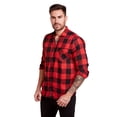 thumbnail image 1 of Camisa a cuadros para hombre de talla grande de franela de manga larga PMG GG G1 G2 G3 G4 Deng Xun unisex, 1 of 2