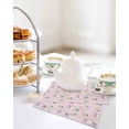thumbnail image 4 of Easter Bunny Kitchen Dish Towels for Drying Dishes Set of 3, Cute Rabbits Eggs Spring Tulips Country Pink Waffle Weave Microfiber Hand Tea Bathroom Towels Quick Dry & Absorbent Towel 12x12, 4 of 7
