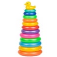 thumbnail image 1 of Duck Stacking Ring Super Stack Up Educational Toy Multicolour 12 Rings for Toddlers, 1 of 4