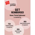 thumbnail image 5 of Hanes Womens Period Underwear 3-Pack, Comfort, Period Moderate Protection Period Panties, Period Underwear for Women, 5 of 11
