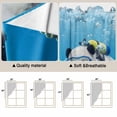 thumbnail image 5 of Swag Valance Curtains for Windows, Funny Diving Panda Light Filtering Kitchen Curtains with Rod Pocket, Ocean Sea Coastal Coral Fish Marine Life Window Treatment Valances, 36x63 - 2 PCS, 5 of 9