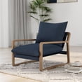 thumbnail image 1 of DHP Mira Upholstered Sling Accent Chair, Ivory Linen, 1 of 8