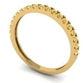 thumbnail image 2 of 0.57 ct Brilliant Round Cut Natural Citrine 14k Yellow Gold Stackable Band SZ 6.75, 2 of 6