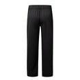 thumbnail image 5 of XIAONU Dress Pants For Men Formal Stretchy Work Pants Solid Color Wide Leg Trousers With Pockets, 5 of 5