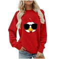 thumbnail image 3 of Generic Womens Cute Turkey Thanksgiving Sweatshirt Long Sleeve Sweatshirts Thanksgiving Printed Loose Casual Tops, 3 of 5