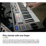 مفتاح إطلاق الابتكار 37 [mk3]: وحدة تحكم لوحة مفاتيح Midi المتكاملة - باللون الأسود