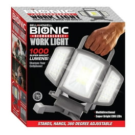 Lumières de Travail 21000 Lumens avec Support, 3 Têtes Réglables LED, avec Trépied Réglable et Pliable, Lampe Étanche avec Interrupteur Individuel avec Température de Couleur 6500 Kelvin