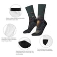 thumbnail image 3 of Picia Stylish Avian Gathering Print Athletic Socks for Men & Women – Cushioned Moisture-Wicking Crew Socks for Sports, Running, and Training, Soft & Breathable Size 5-11, 3 of 6