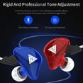 thumbnail image 4 of QKZ CK5 Auriculares con Cable Auriculares con Micrófono, Auriculares Deportivos en La Oreja con Cable de 3.5 M PC, Computadoras Portátiles, Jueg rojo azul, 4 of 6