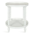 thumbnail image 3 of Kate and Laurel Indoor Farmhouse Storage Wood Round End Table, White, 3 of 7