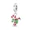 Christmas Green Bow Cane, variant on Charms for Women Bracelet Necklace 925 Silver Christmas gingerbread man, cane candy, Snowman flower wreath Pendants,Christmas round snowman,Christmas