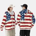 thumbnail image 5 of Sun Protection Shirts for Men/Women - Vintage American Flag Long Sleeve Sun Hoodie Jacket for Fishing Running Hiking, 5 of 6