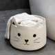 thumbnail image 1 of Ficarrico Lindo cesto para la ropa sucia de bebé, cesto alto para ropa, toallas y mantas, cesto de almacenamiento de juguetes para niños para salón y dormitorio, cesto para gatos para sala de juegos, 1 of 7