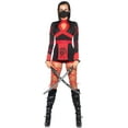 thumbnail image 3 of Leg Avenue 3 Piece Dragon Ninja Women's Halloween Costume Fancy-Dress Costume for Adult, M, 3 of 4