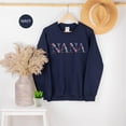 thumbnail image 2 of Embroidery Nana Sweatshirts For Women Gift Sweatshirt From Grandkids Nana Flower Grandma Gift Mothers Christmas, 2 of 7