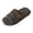 Grey, variant on XFeng Women’s Open Toe Fuzzy Slide Slippers, Solid Faux Fur Soft Plush House Slippers, Non‑Slip Indoor Bedroom Slippers