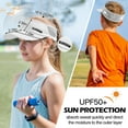 thumbnail image 6 of Sukeen Sun Visor Hats for Kids Girls Boys Elastic Fit Sports Visor UPF50+ Lightweight Sun Visor, 6 of 8