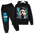 thumbnail image 2 of 2024 HOT kid kickball Head Print Ropa de fútbol para niños Ropa deportiva de primavera y otoño para niños Sudadera con capucha Messi Pantalones Traje informal de 2 piezas, 2 of 5