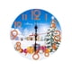 thumbnail image 2 of Reloj de Pared Ganfancp de 12 Pulgadas Creativo Sin Marco Especial para El Día de Navidad, 2 of 3