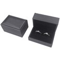 thumbnail image 1 of Gold Bearer Ring Box – Premium PU Leather Double Rings Box for Wedding Engagement Gift Box, 1 of 7