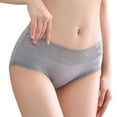 thumbnail image 3 of Gibobby Panty Microfibra con Encaje Tangas a rayas de cintura alta personalizadas, Bikini , tangas personalizadas, ropa interior de mujer, bragas, Tanga de algodón(Gris， M), 3 of 5