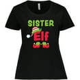 thumbnail image 3 of Inktastic Christmas Sister Elf Women's Plus Size T-Shirt, 3 of 5