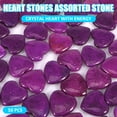 thumbnail image 2 of 50Pcs Natural Crystal Stone Heart Shape Crystals Set Assorted Worry Stones Heart Shaped Crystal Rocks for Meditation Energy Balancing Desktop Decoration 20mm, 2 of 7