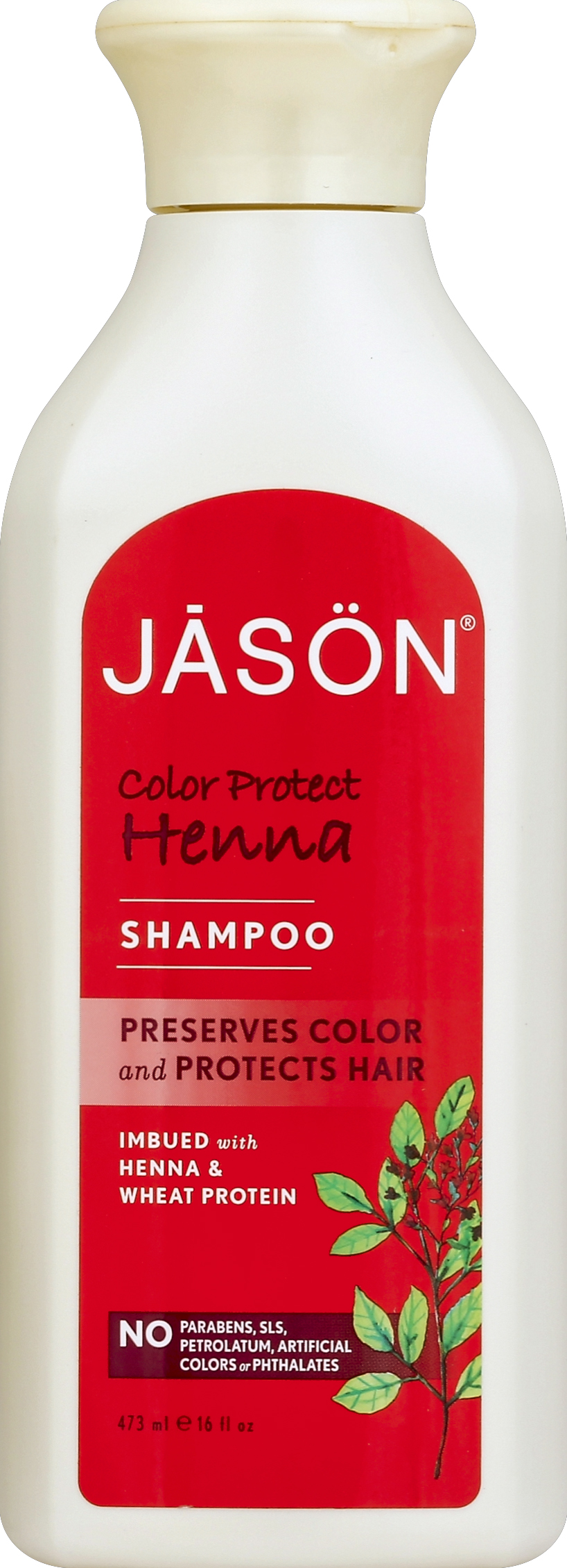 Jason Pure Natural Color Protect Henna Shampoo, 16 Oz - image 2 of 2
