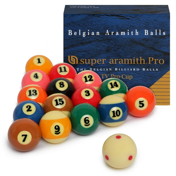 Super Aramith Pro-Cup TV Billiard Pool Ball set 2 1/4"