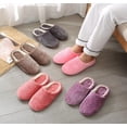 thumbnail image 2 of Vigorush Cotton Women Lady Indoor Slippers Warm Bedroom Furry Slippers Anti- Shoes, 2 of 2