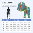 thumbnail image 4 of Lsque Ho Ho Ho Pattern Long Sleeve Pajama Set for Men - Soft 2-Piece Sleepwear and Loungewear Set with Pockets, Comfy Nightwear-X-Large, 4 of 7