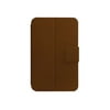 iLuv iSS802 Slim Portfolio Case with stand - Case for tablet - polycarbonate, leatherette - brown - for Samsung Galaxy Tab, Tab WiFi