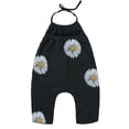 thumbnail image 3 of Toddler Kid Jumpsuit Pants Clothes Children's Clothing Summer Girls Sunflower print Sling Halter Jumpsuit Summer Jumpsuit For Girls Boys, 3 of 4